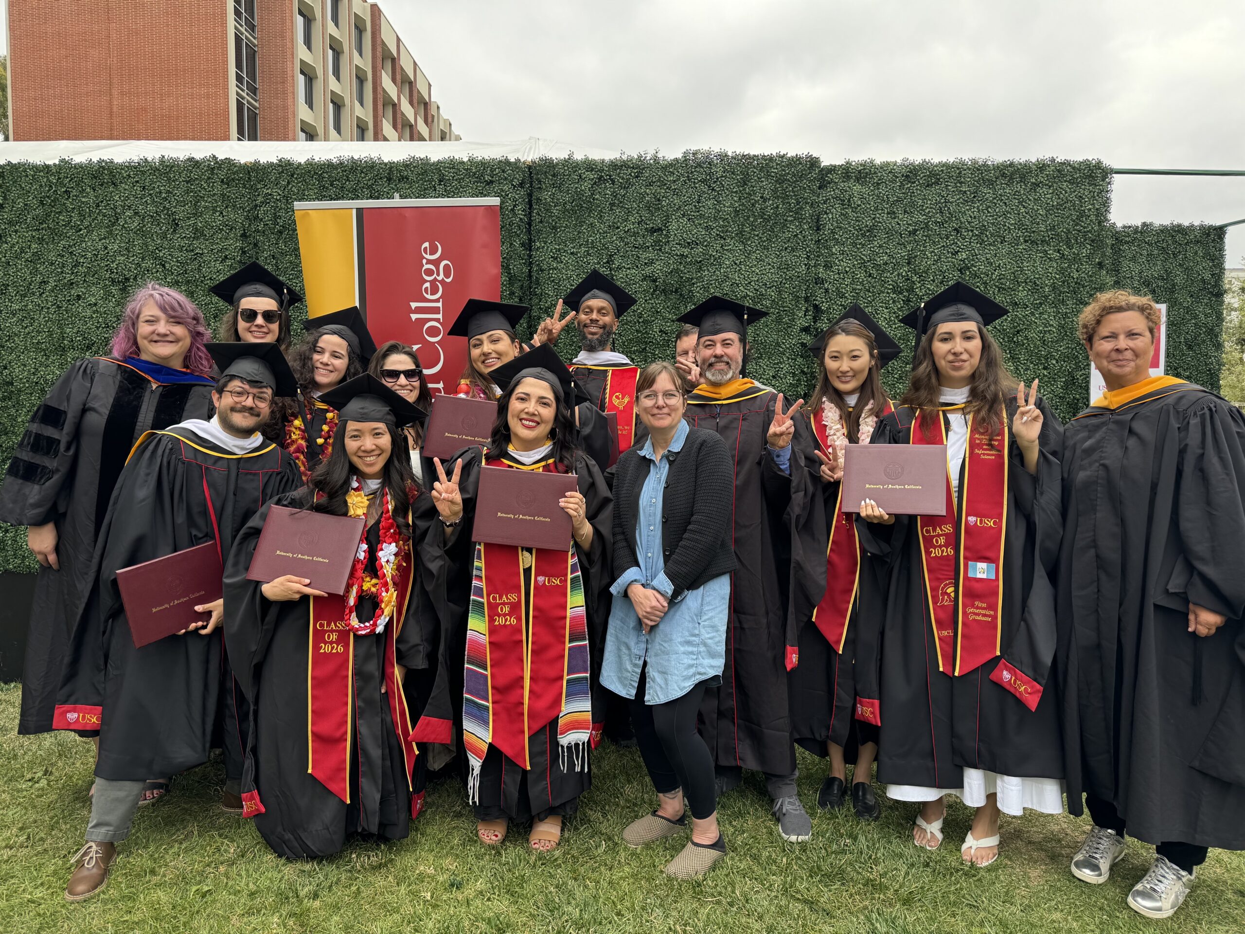 USC MMLIS Faculty & Graduates at the 2026 Commencement Reception.